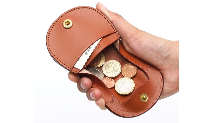 馬蹄コインケース　キャメル いたがき ファッション小物 財布 小銭入れ 牛革 天然皮革 手作り 本革 北海道 赤平