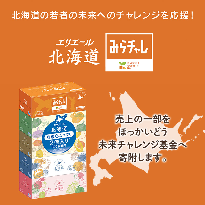 エリエール 箱ティッシュ 300組 5箱×10パック 計50箱 なまらたっぷり 大容量  最短 10日以内 ボックスティシュー まとめ買い ペーパー 紙 防災 常備品 備蓄品 消耗品 備蓄 日用品 生活必需品 送料無料 北海道 赤平市