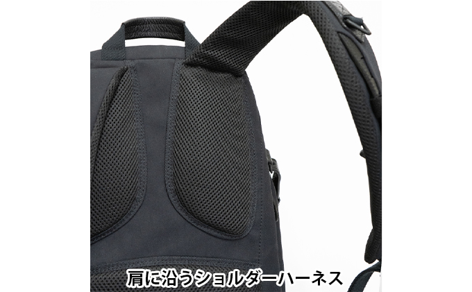 yezoLABO Momonga ユーティリティバックパック M No.8800377 ファッション小物 リュック 黒 通勤 通学 社会人 学生 出張 PCが入る ファイル収納 エキスパンド機能 日本製 国産 北海道 赤平市