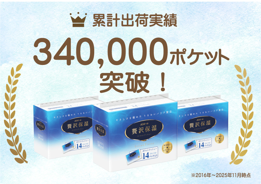 【2回お届け】 エリエール 贅沢保湿 ポケットティシュー 14P×16パック 計224パック ティッシュ まとめ買い ペーパー 紙 防災 常備品 備蓄品 消耗品 備蓄 日用品 生活必需品 送料無料 北海道 赤平市