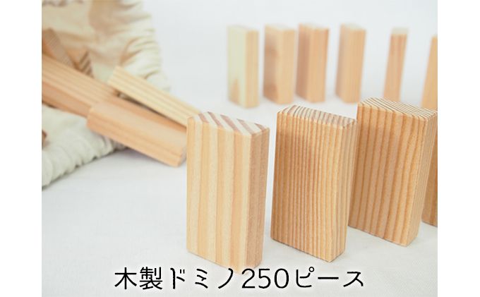 ドミノ 木製 おもちゃ こだわりの木材でつくる！ 木製ドミノ 250ピース