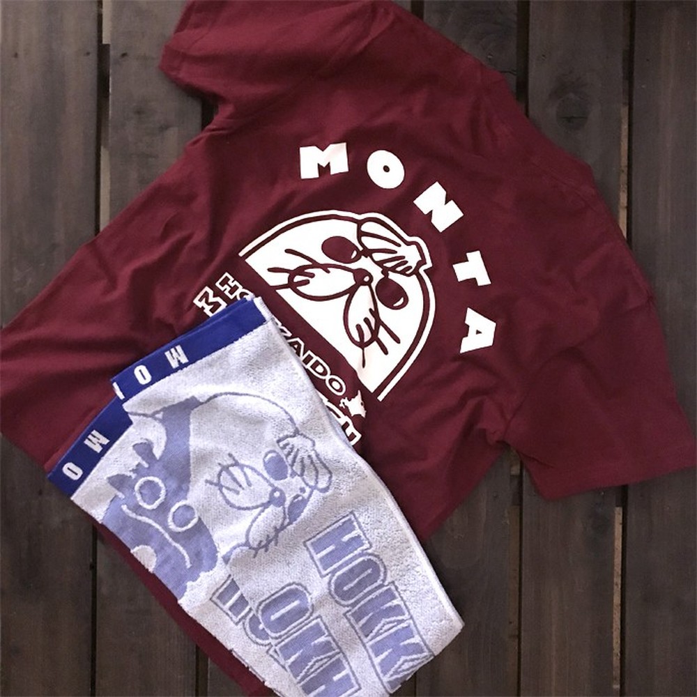 17-97 ゆるキャラ紋太グッズ(Tシャツ[バーガンディーXL]、タオル[ブルー])