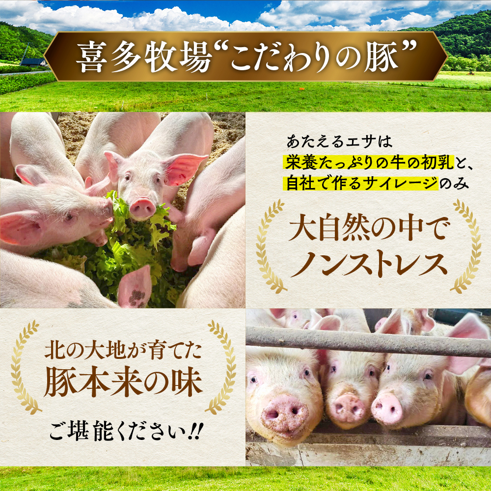16-94 喜多牧場の豚肉3種ダブルセット