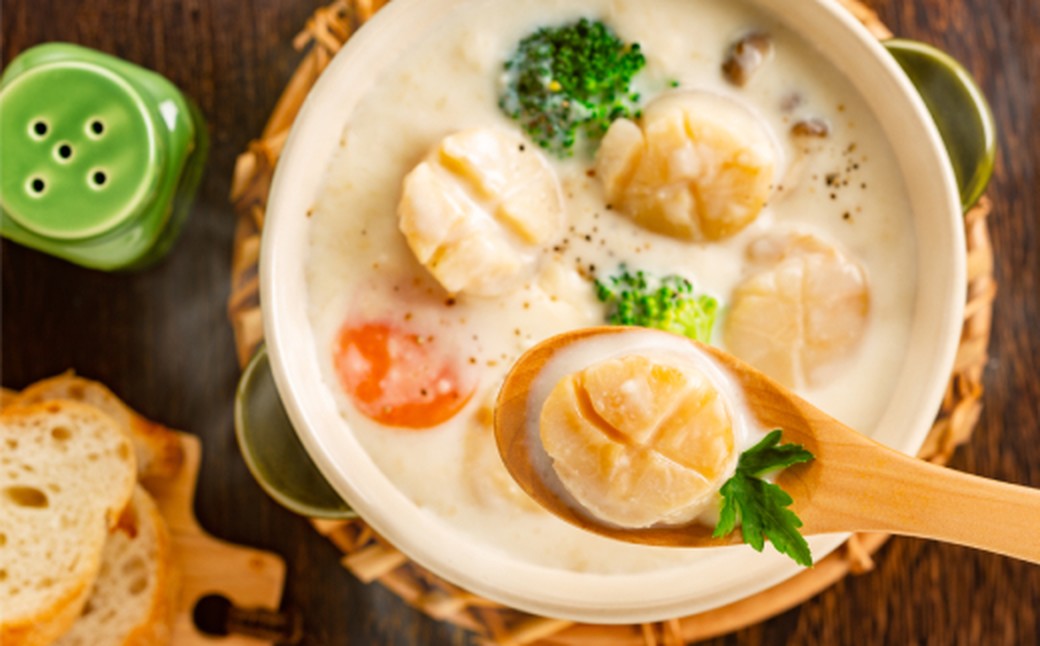 24-120 北海道オホーツク海産ホタテ玉冷バラエティサイズ(1kg)｜ 訳あり サイズ不揃い