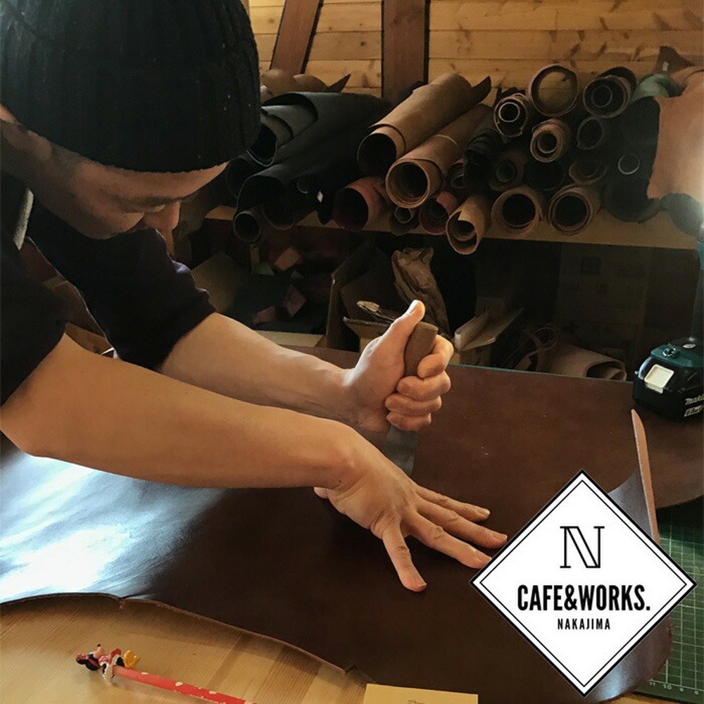 84-8 本革ミニトートバッグ（ブラウン）【レザークラフト】