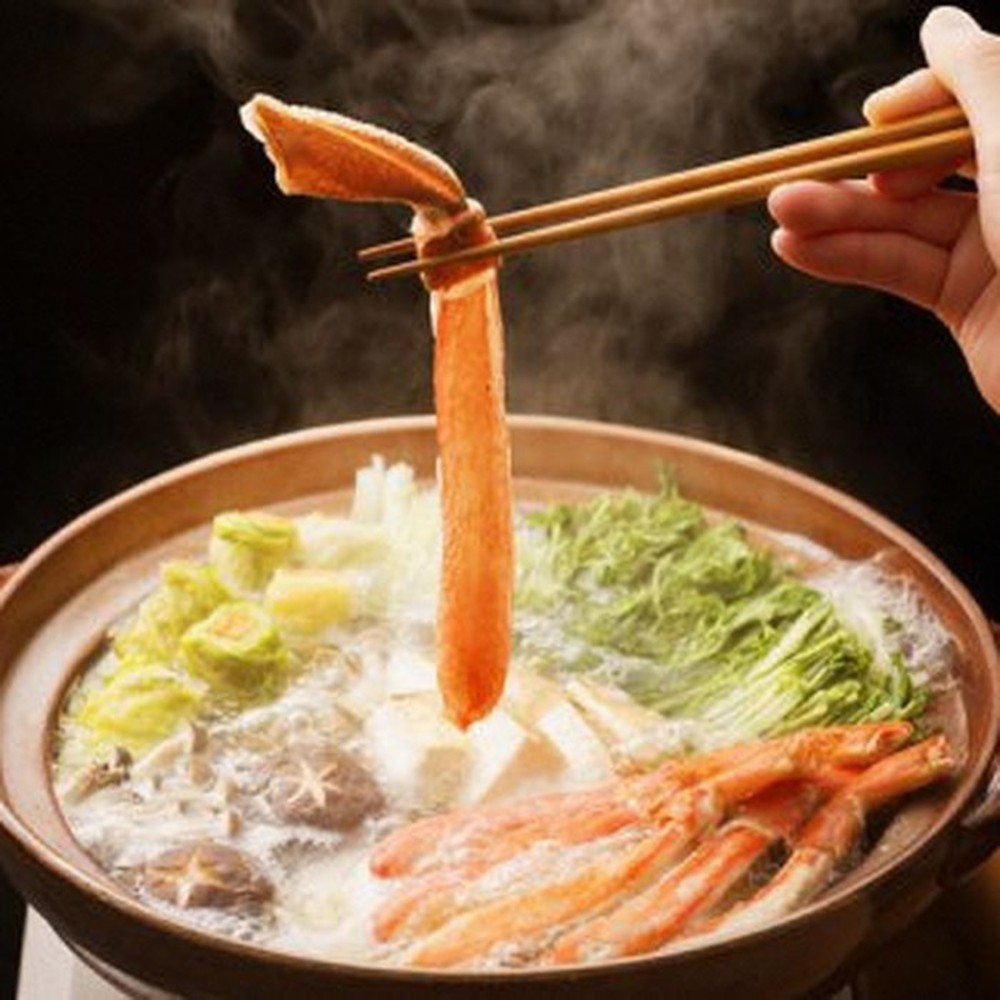 28-57 【厳選部位のみ】本ズワイガニしゃぶしゃぶ　特大(たっぷり1kg)【数量限定】｜ 生食可 お刺身