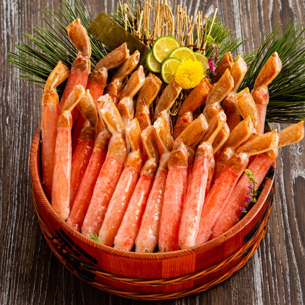 28-57 【厳選部位のみ】本ズワイガニしゃぶしゃぶ　特大(たっぷり1kg)【数量限定】｜ 生食可 お刺身