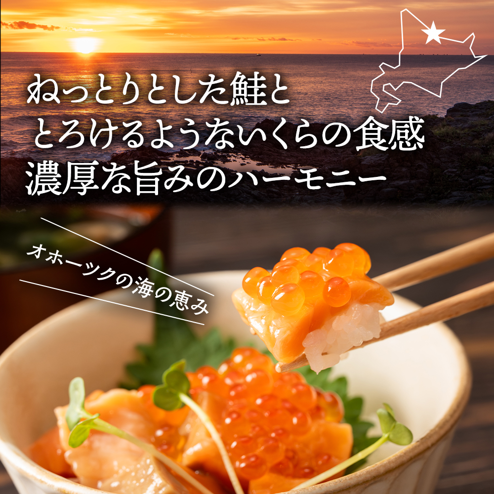 13-375 【バレンタインデー】北海道産鮭親子漬けプレミアム2個セット～いくら増量しました～