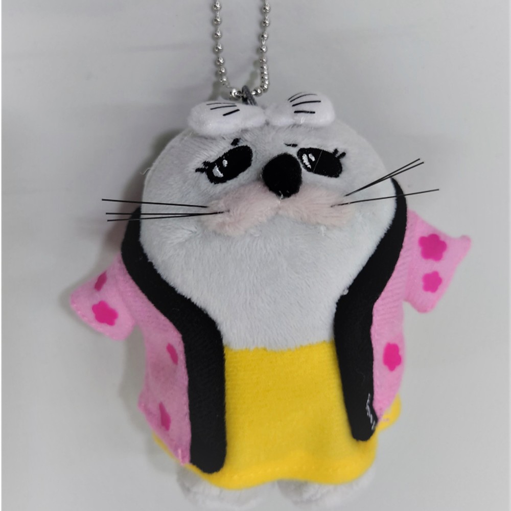 15-362 【バレンタインデー】ゆるキャラ紋太・べつこグッズ(ぬいぐるみ小×2、PVCキーチェーン、缶バッジ)