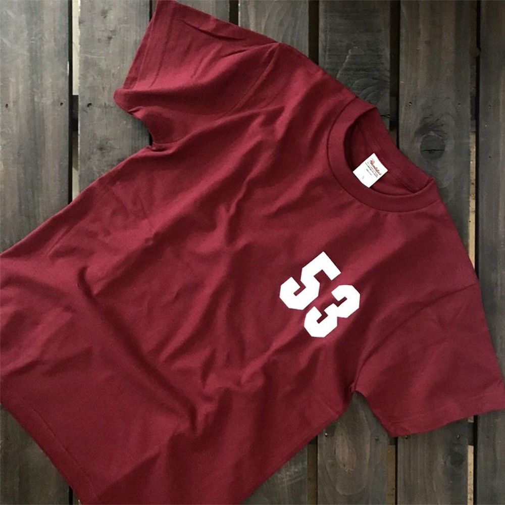 17-244 【バレンタインデー】ゆるキャラ紋太グッズ(Tシャツ[バーガンディーS]、タオル[ブルー])