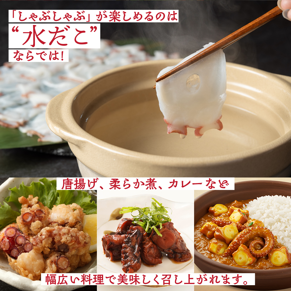 17-248 【バレンタインデー】水だこ太足 小分け真空パック約1kg