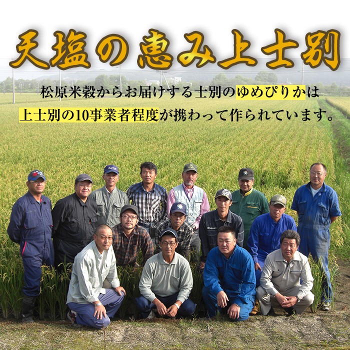 【令和7年産】《 定期便・全3回 》上士別の生産者がつくるゆめぴりか ( 10kg×3回・計30kg) 北海道 士別市産 米 お米 白米 北海道産 北海道米 ゆめぴりか 特A 一等級 コメ 単一原料米 定期便 10kg 30kg【天塩の恵み上士別】【E7084】