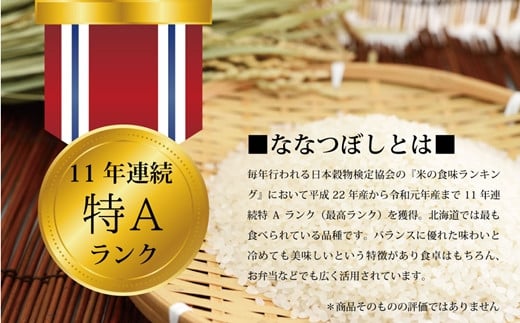 『先行予約』「令和7年産」北海道産ななつぼし10kg(5kg×2)【特Aランク】米・食味鑑定士監修＜11月より発送開始＞【1606005】