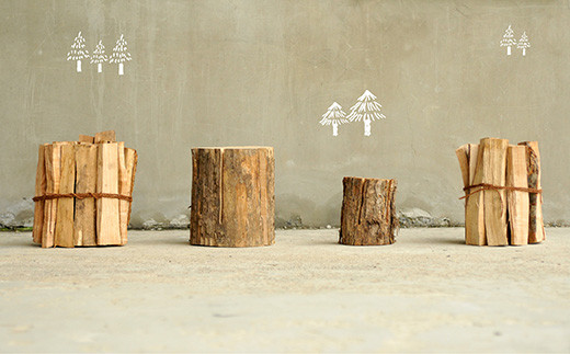 ≪キャンプにおすすめ！≫スウェーデントーチ（大）、薪5kg（広葉樹）キャンプストーブ・焚き火用、スモーク用チップ30gセット【01121】