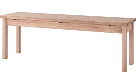 ノーザンフォレスト ダイニングベンチ NC662 SC色 国産家具 国産 椅子 ベンチ いす 木製 カバ材 家具 インテリア カントリー調 お洒落 オンライン申請 ふるさと納税 北海道 三笠市 三笠【0809001】