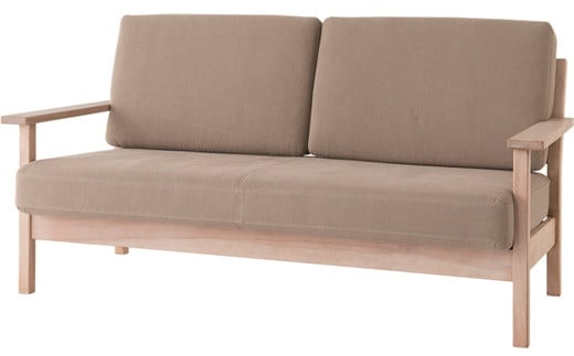 ノーザンフォレスト ソファ ラテBE NC101SO 幅180cm SC色 3人掛け 3人 国産家具 国産 ソファー 木製 カバ材 家具 インテリア カントリー調 お洒落 オンライン申請 ふるさと納税 北海道 三笠市 三笠【0809701】