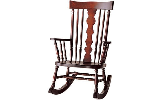 北海道民芸家具 ロッキングチェア HM663 HMU色 国産家具 国産 椅子 チェア いす ゆらりいす 1脚 木製 家具 インテリア レトロモダン お洒落 オンライン申請 ふるさと納税 北海道 三笠市 三笠【0810201】