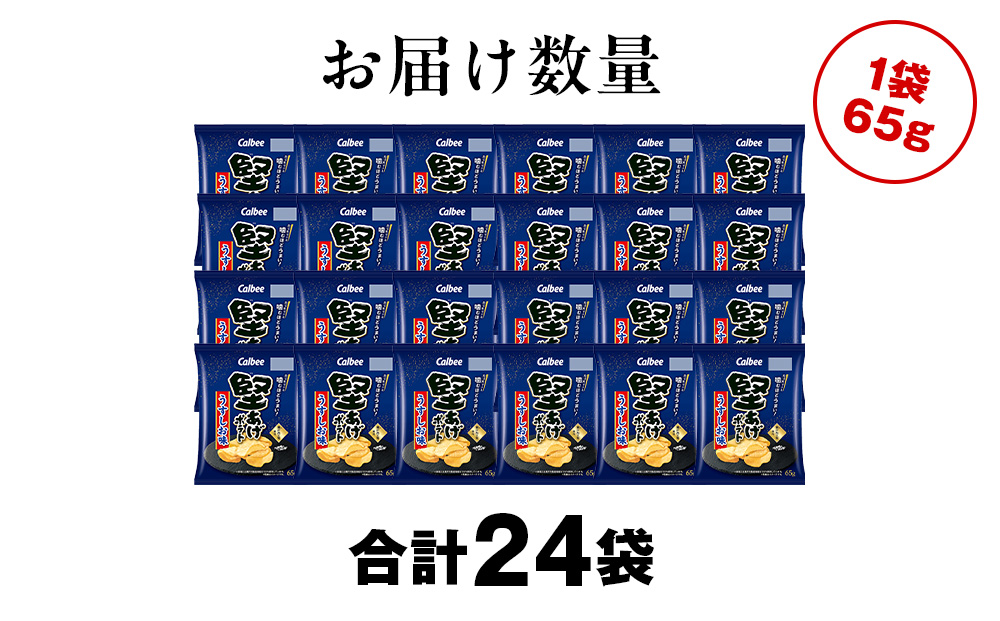 堅あげポテト＜うすしお＞12袋入×2箱 カルビー ポテトチップス 《千歳工場製造》