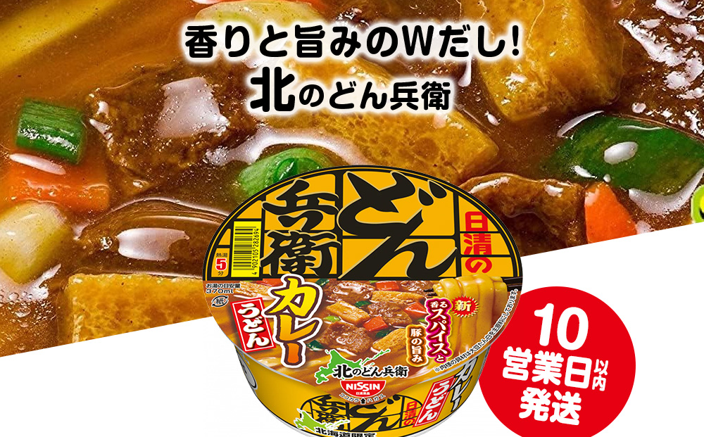 日清 北のどん兵衛 カレーうどん [北海道仕様]12個
