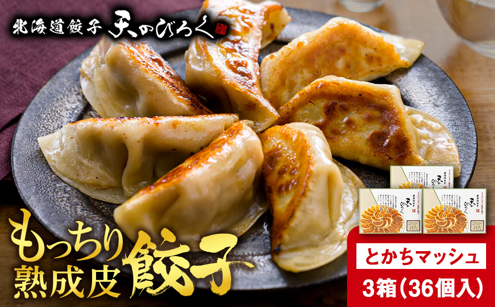 北海道餃子天のびろく　とかちマッシュ12粒入　3箱