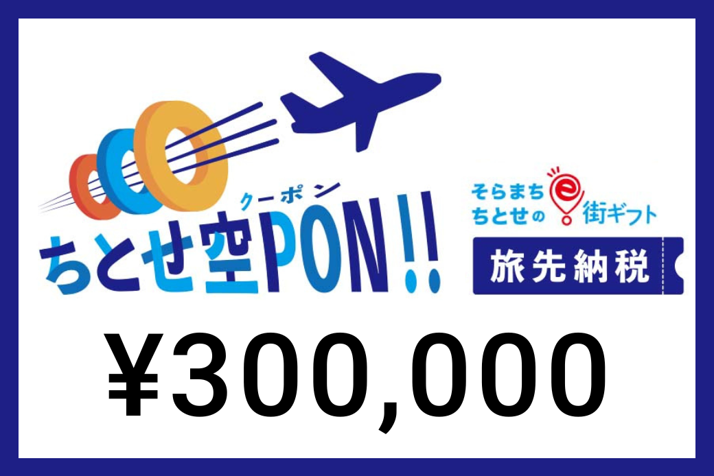 【JALの旅先納税】そらまち”ちとせ”のe街ギフト「ちとせ空PON」300,000円分