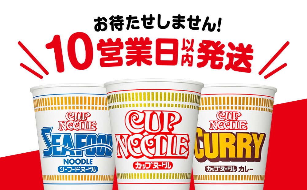 10営業日以内発送 日清ヌードル3種セット 各1箱（20食）合計3箱