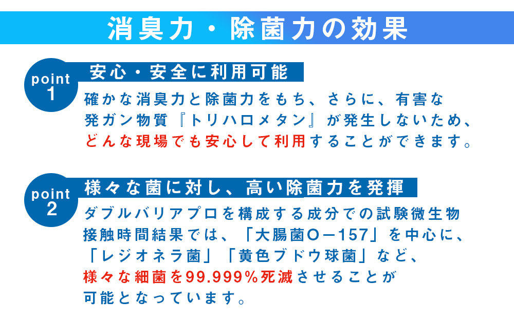 【驚異の消臭力と除菌力】ダブルバリアプロ(2L)