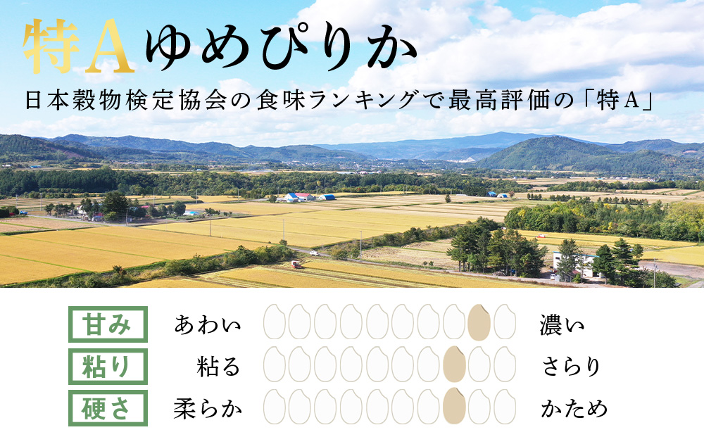 【新米発送】北海道産ゆめぴりか 10kg(真空パック5kg×2袋)