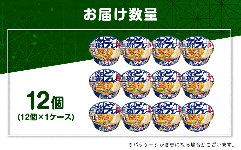 日清 北のどん兵衛 天ぷらうどん [北海道仕様]12個