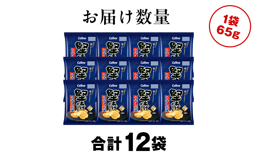 堅あげポテト＜うすしお＞12袋入×1箱 カルビー ポテトチップス 《千歳工場製造》