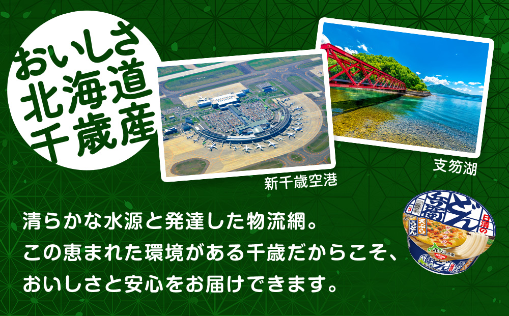 日清 北のどん兵衛 天ぷらうどん [北海道仕様]12個