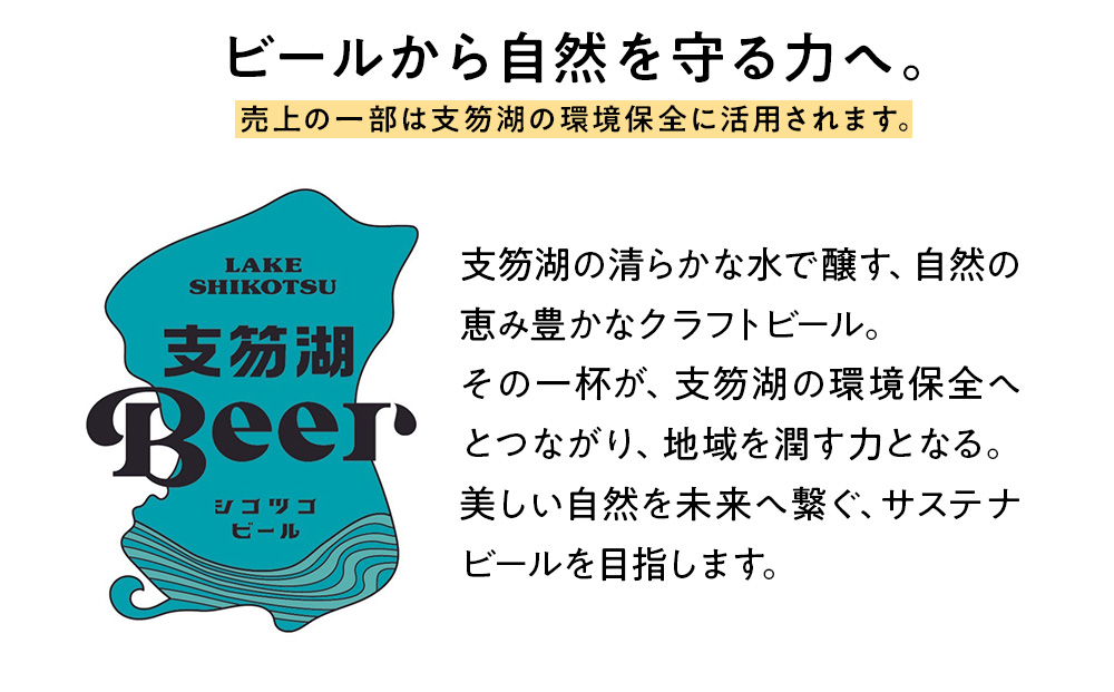 支笏湖Beer 瓶 330ml 3種 6本 ビール クラフトビール