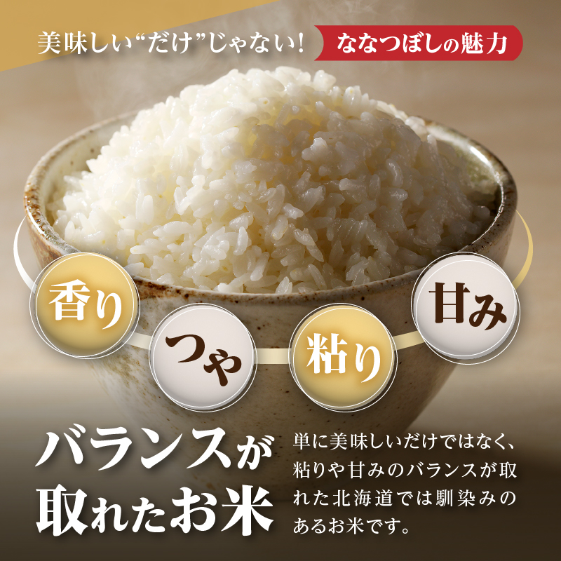 【定期便(5kg×9カ月)】【無洗米】令和6年産北海道産ななつぼし【滝川市産】 | 米 お米 精米 ブランド米 コメ ごはん ご飯 白米 無洗米 ななつぼし 特A お米マイスター北海道米 毎月お届け 定期便 