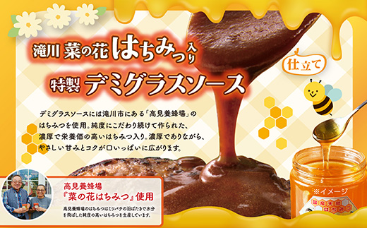 北海道デミハンバーグ1食200g 9セット 北海道 牛肉 豚肉 真空パック冷凍 お弁当 バーベキュー 惣菜 簡単 焼くだけ 個包装 小分け 北海道産玉ねぎ