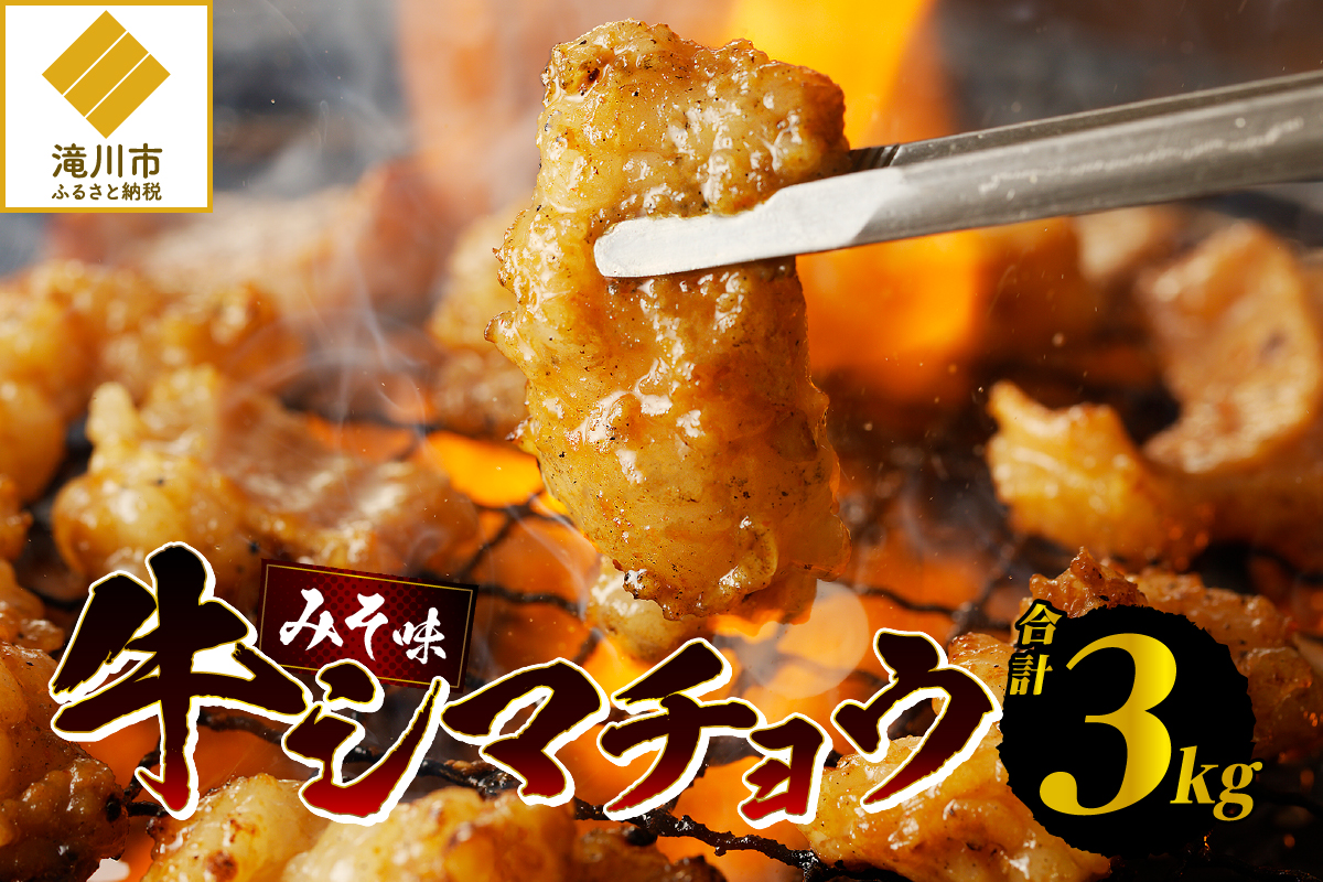 居酒屋さ蔵 牛シマチョウ300g×10袋 北海道 みそ 味噌 焼肉 ホルモン 濃厚 BBQ セット