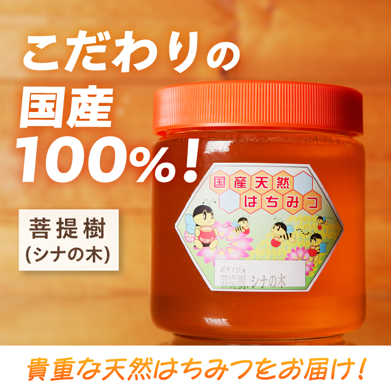 北海道滝川産】高見養蜂場の純粋はちみつ(菩提樹、シナの木600g×1本