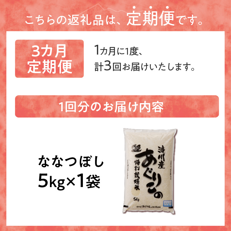 特別栽培ななつぼし 5kg 3ヶ月連続