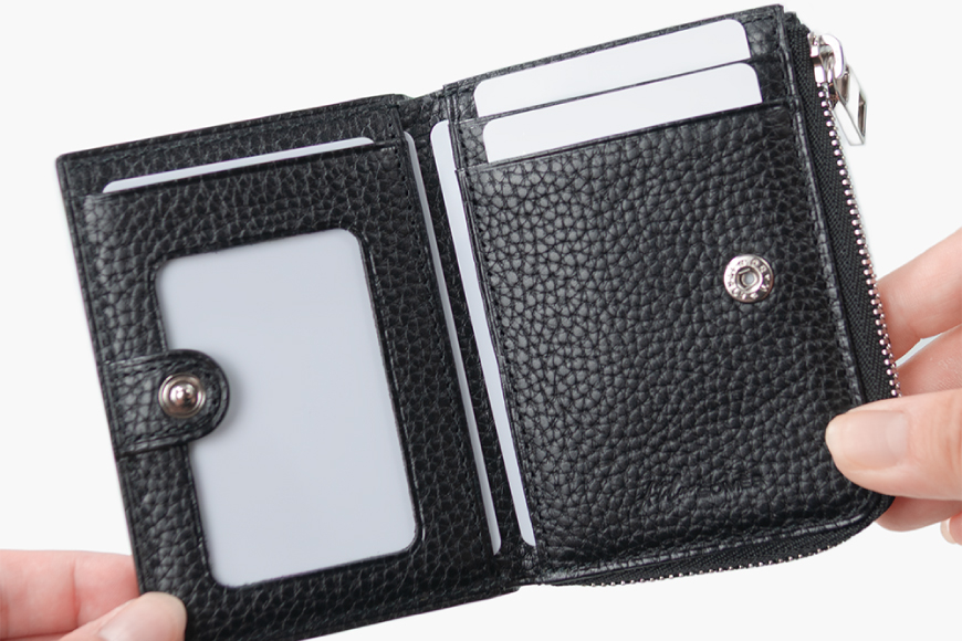 SOMES GL-04 パス＆コインケース ブラック [ソメスサドル 北海道 砂川市 12260873] ソメス バッグ メンズ レディース 本革 革 革製品 鞄 かばん レザー コインケース パスケース 財布 レビューキャンペーン