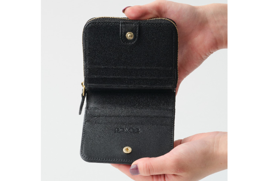 SOMES 二つ折り財布 （ブラック）PT-85 [ソメスサドル 北海道 砂川市 12260813-b] ソメス 財布 メンズ レディース 二つ折り 二つ折 2つ折り 本革 革 革製品 レザー ウォレット サイフ さいふ somes saddle レビューキャンペーン