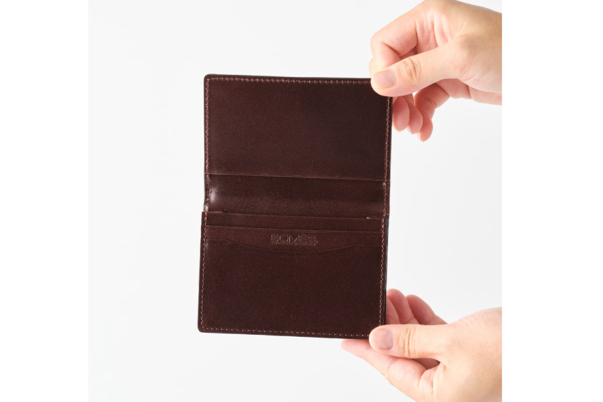 SOMES 名刺入れ （ブラウン）PT-89 [ソメスサドル 北海道 砂川市 12260812-a] ソメス カードケース 名刺ケース メンズ レディース 本革 革 革製品 somes saddle レビューキャンペーン