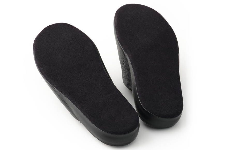 SOMES ルームシューズ （ブラック）DU-41 [ソメスサドル 北海道 砂川市 12260758-b] ソメス スリッパ メンズ レディース レザー 本革 革 革製品 レビューキャンペーン