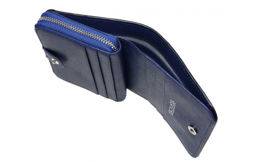 SOMES　PT-25　２つ折財布（ブルー）[12260251]