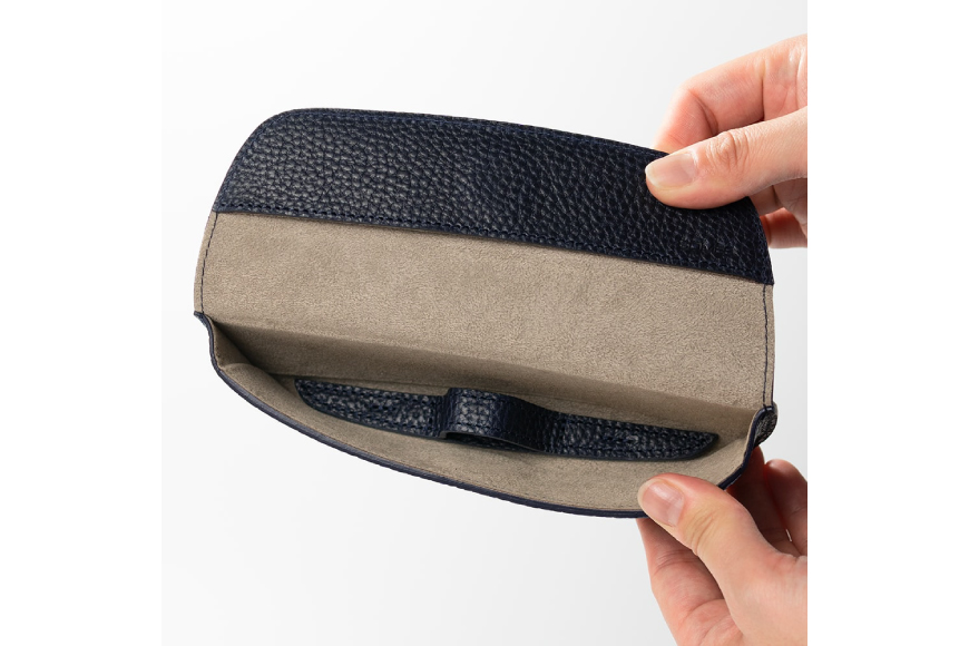 SOMES GL-14 メガネケース ブラック [ソメスサドル 北海道 砂川市 12260920] ソメス バッグ メンズ レディース 本革 革 革製品 鞄 かばん レザー