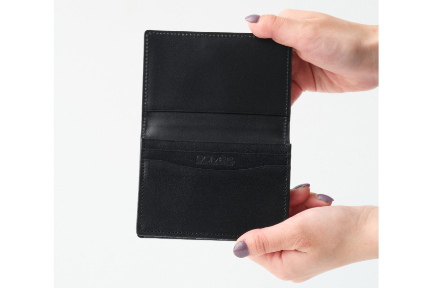 SOMES 名刺入れ （ブラック）PT-89 [ソメスサドル 北海道 砂川市 12260812-b] ソメス カードケース 名刺ケース メンズ レディース 本革 革 革製品 somes saddle レビューキャンペーン