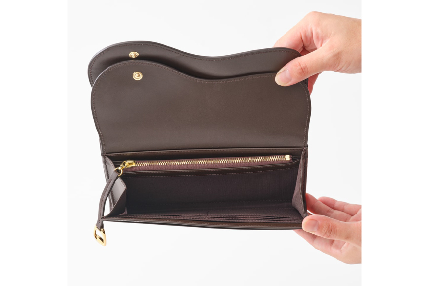 SOMES SA-17 ウォレットショルダー ダークブラウン [ソメスサドル 北海道 砂川市 12260907] ソメス お財布ポシェット ウォレットショルダーバッグ ブランド 日本製 本革 革 革製品 レザー