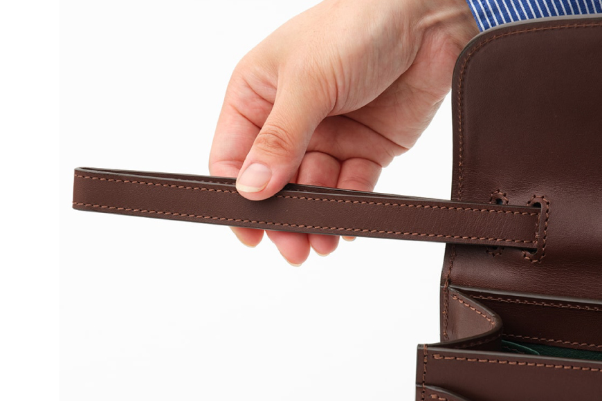 SOMES クラッチバッグ （ブラウン）EX-32 [ソメスサドル 北海道 砂川市 12260823-a] ソメス バッグ セカンドバッグ メンズ 本革 革 革製品 革鞄 革バッグ レザー somes saddle レビューキャンペーン