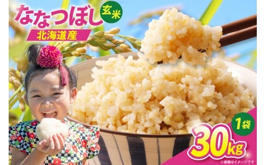 【先行予約】 米 令和8年 ななつぼし 玄米 30kg [JA新すながわ 北海道 砂川市 12260852] 令和8年産 お米 農協