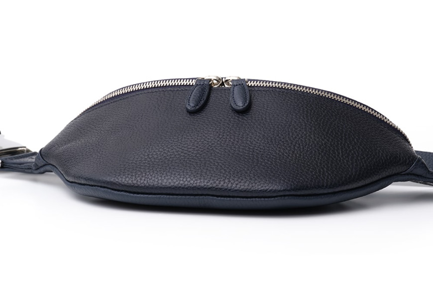 SOMES ウエストポーチ （ネイビー）GL-09 [ソメスサドル 北海道 砂川市 12260762-a] ソメス ポーチ メンズ レディース 本革 革 革製品 レザー 仕事 レビューキャンペーン