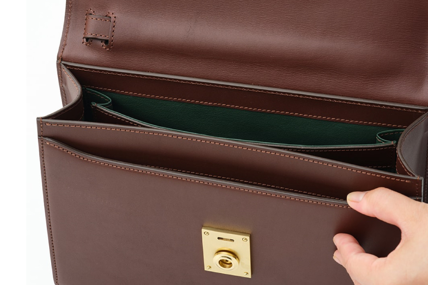 SOMES クラッチバッグ （ブラウン）EX-32 [ソメスサドル 北海道 砂川市 12260823-a] ソメス バッグ セカンドバッグ メンズ 本革 革 革製品 革鞄 革バッグ レザー somes saddle レビューキャンペーン