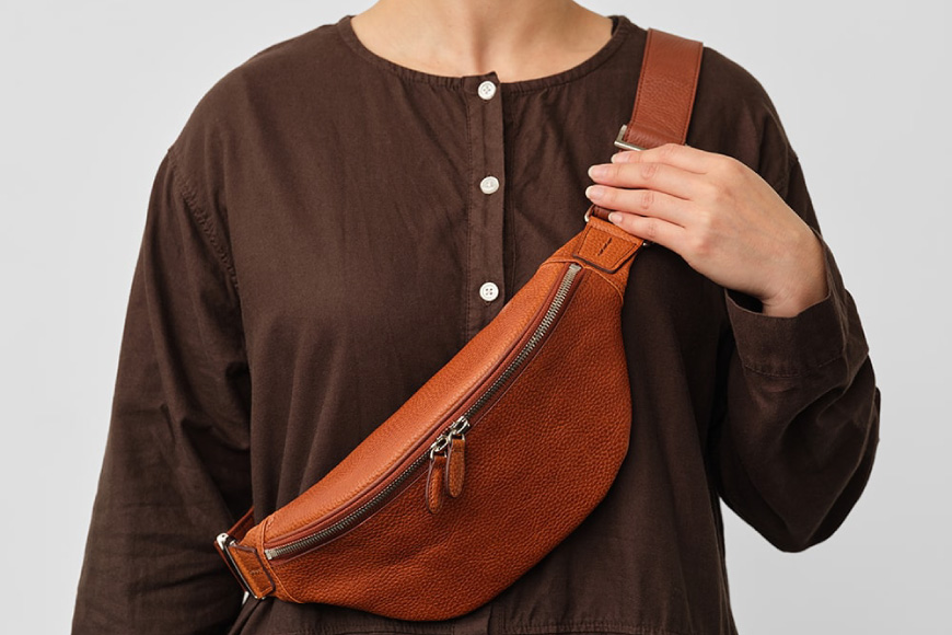 SOMES ウエストポーチ （ブラウン）GL-09 [ソメスサドル 北海道 砂川市 12260762-b] ソメス ポーチ メンズ レディース 本革 革 革製品 レザー 仕事 レビューキャンペーン